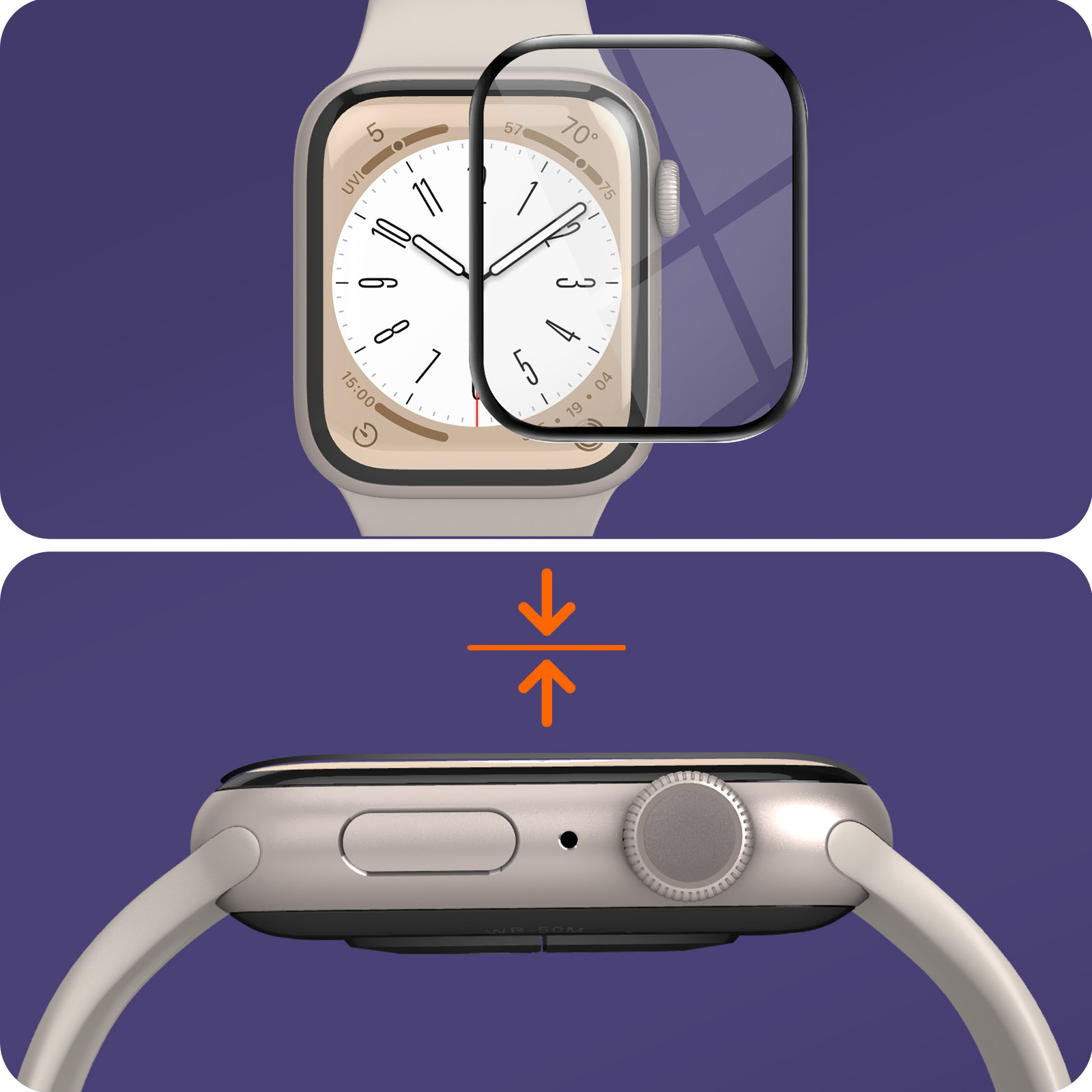 Schutzfolien(für 7, Organisches Glas Apple / 8 IMAK Series Apple Watch 41mm)