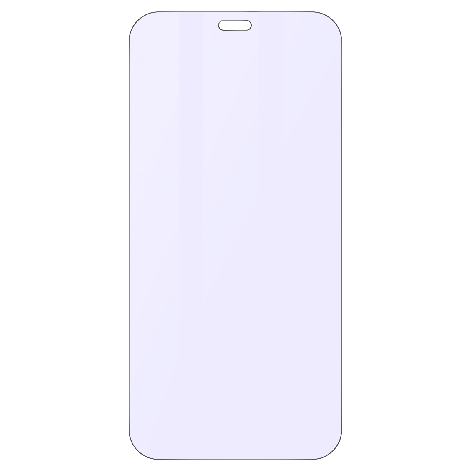 AVIZAR Gehärtetes Glas Schutzfolie 12 Schwarz Rand mit Apple Entspiegelung, iPhone Pro) Glas-Folien(für