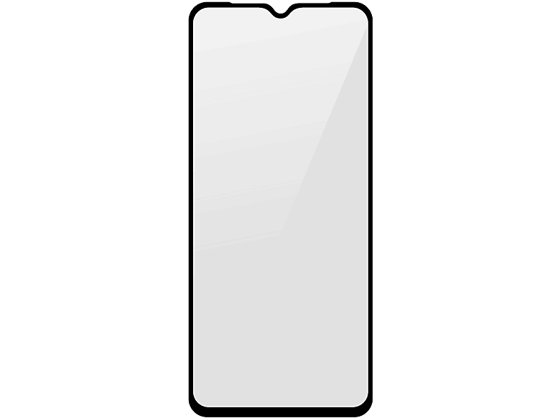 Realme Schutzfolie Glas-Folien(für Gehärtetes C25Y) Härtegrad, AVIZAR Schwarz Glas 9H mit Rand Realme