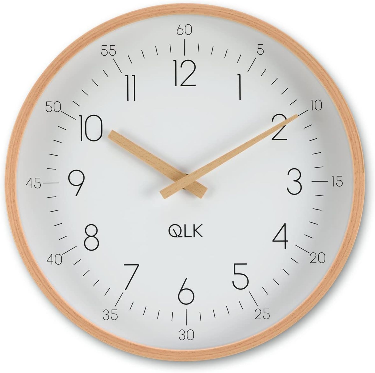 COFI 31cm Moderne mit Uhr Design Holzrahmen Wanduhr