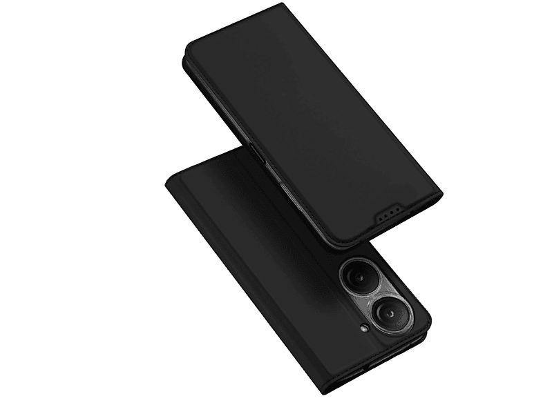 DUX DUCIS Schwarz Tasche, Bookcover, Asus, 9, Zenfone Buch