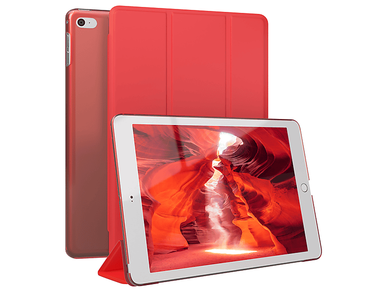 EAZY CASE Smart Case / Kunstleder, 4. Generation Bookcover Rot Apple iPad 5. für für Mini Tablethülle Apple