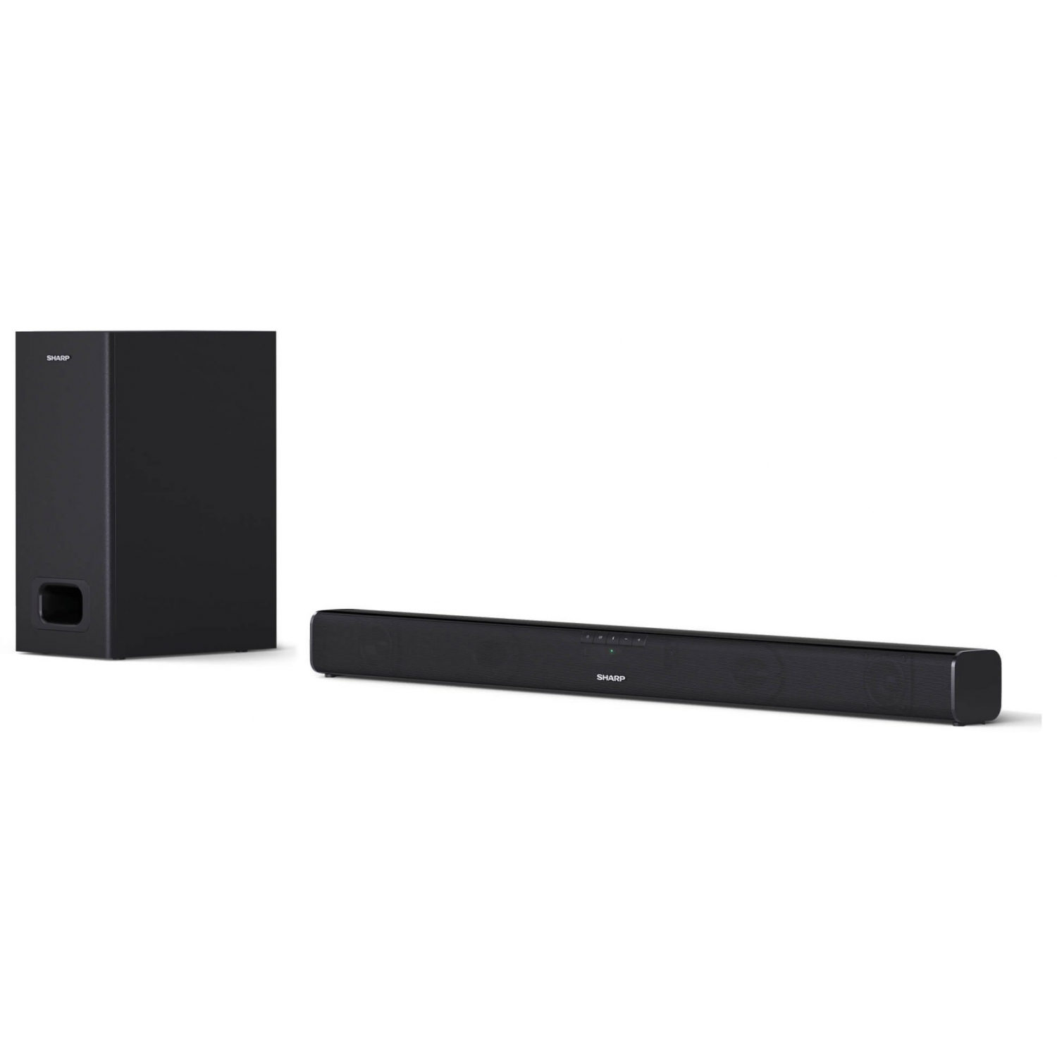 Barra de sonido con subwoofer - HT-SBW110 SHARP, Bluetooth, Con cable, Negro
