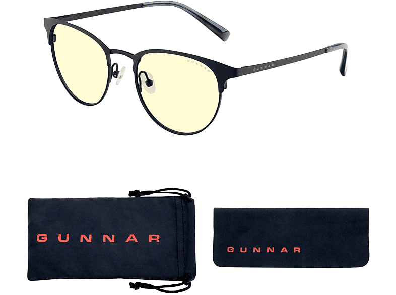 GUNNAR Apex, Onyx Navy, Brille Blaulichtfilter, Tönung, Gaming Premium, Amber UV-Schutz
