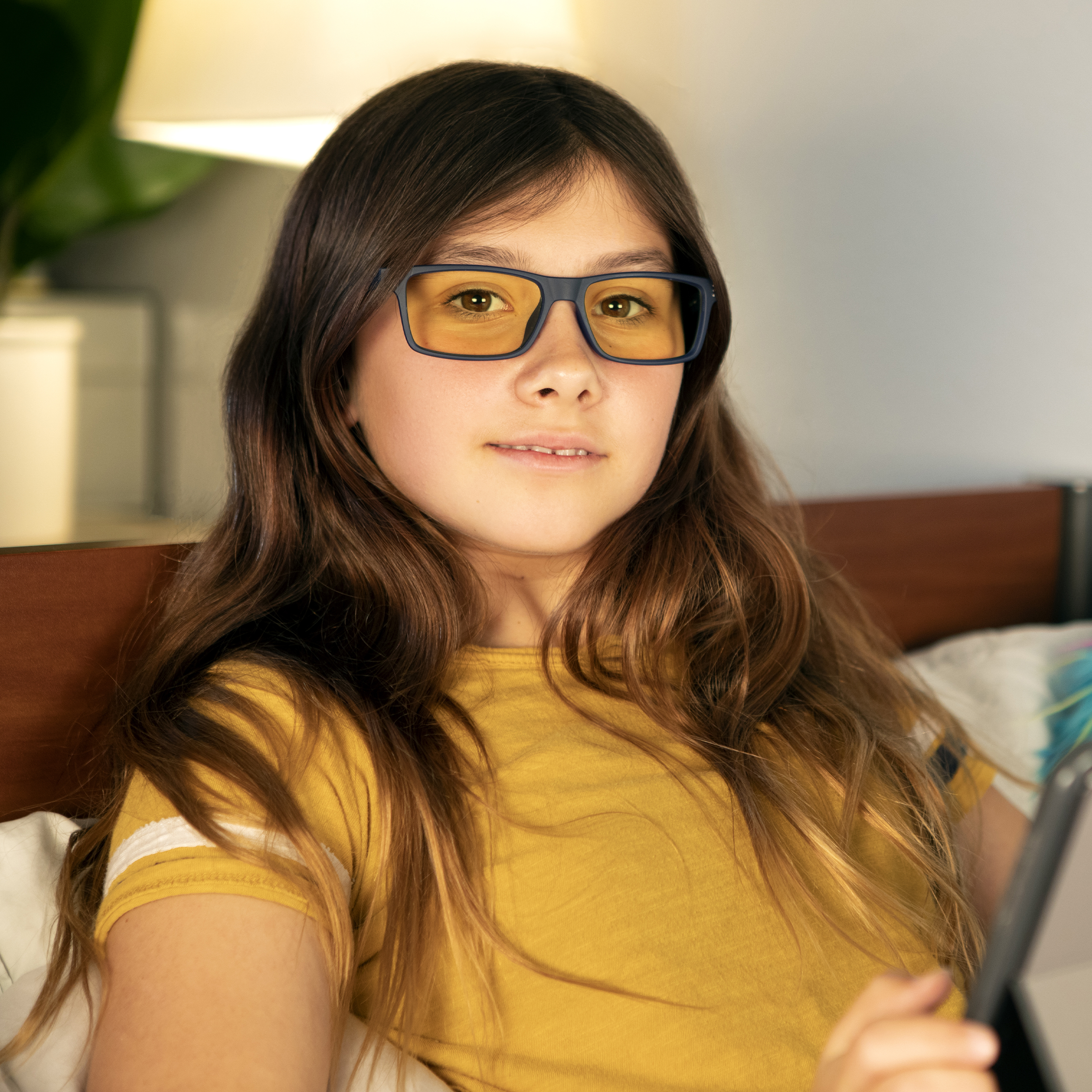Gaming Premium, Rahmen, (age UV-Schutz, Cruz GUNNAR Kids Amber Navy Tönung, 12+), - Brille Blaulichtfilter,