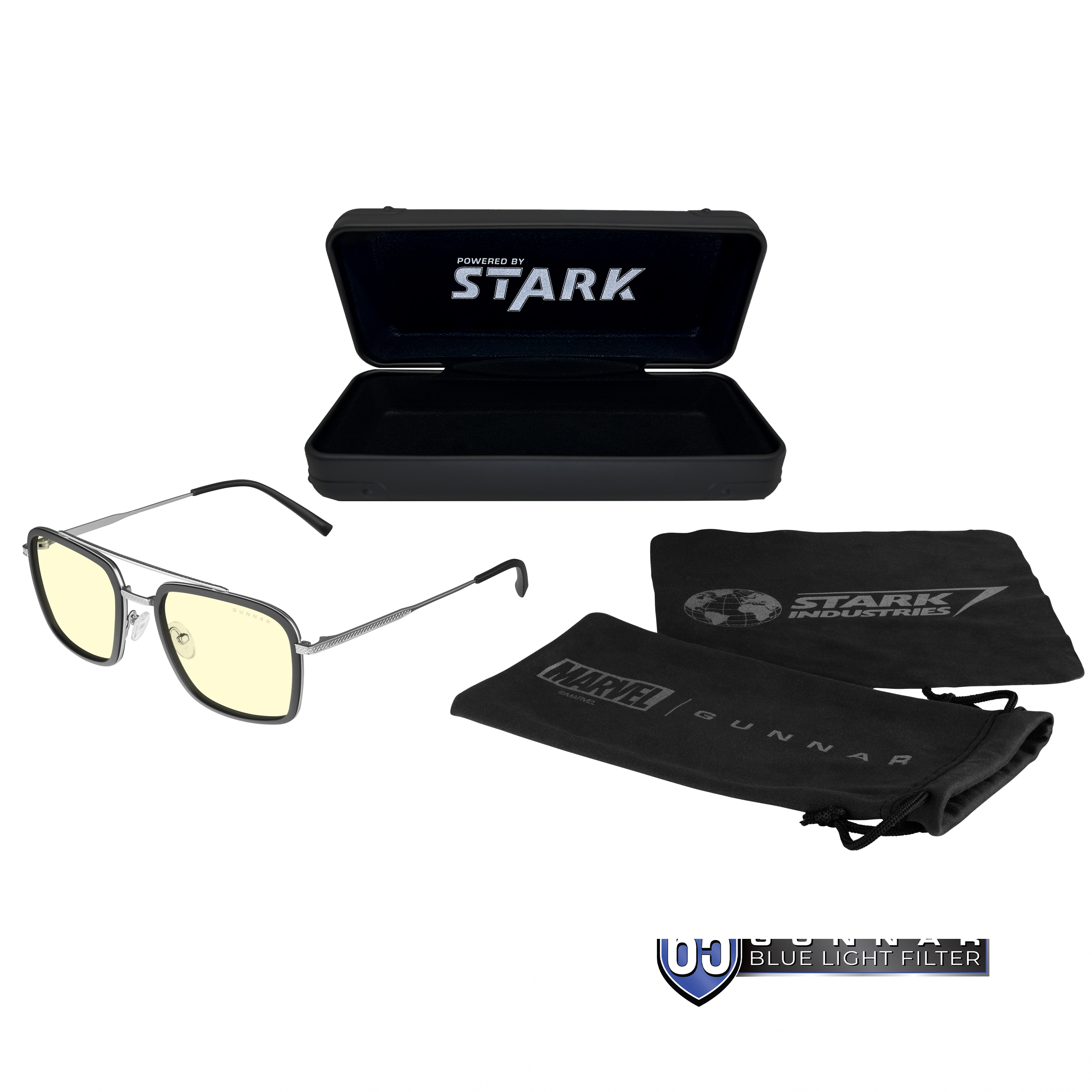 GUNNAR Stark Industries Edition, Amber Brille Gaming Tint