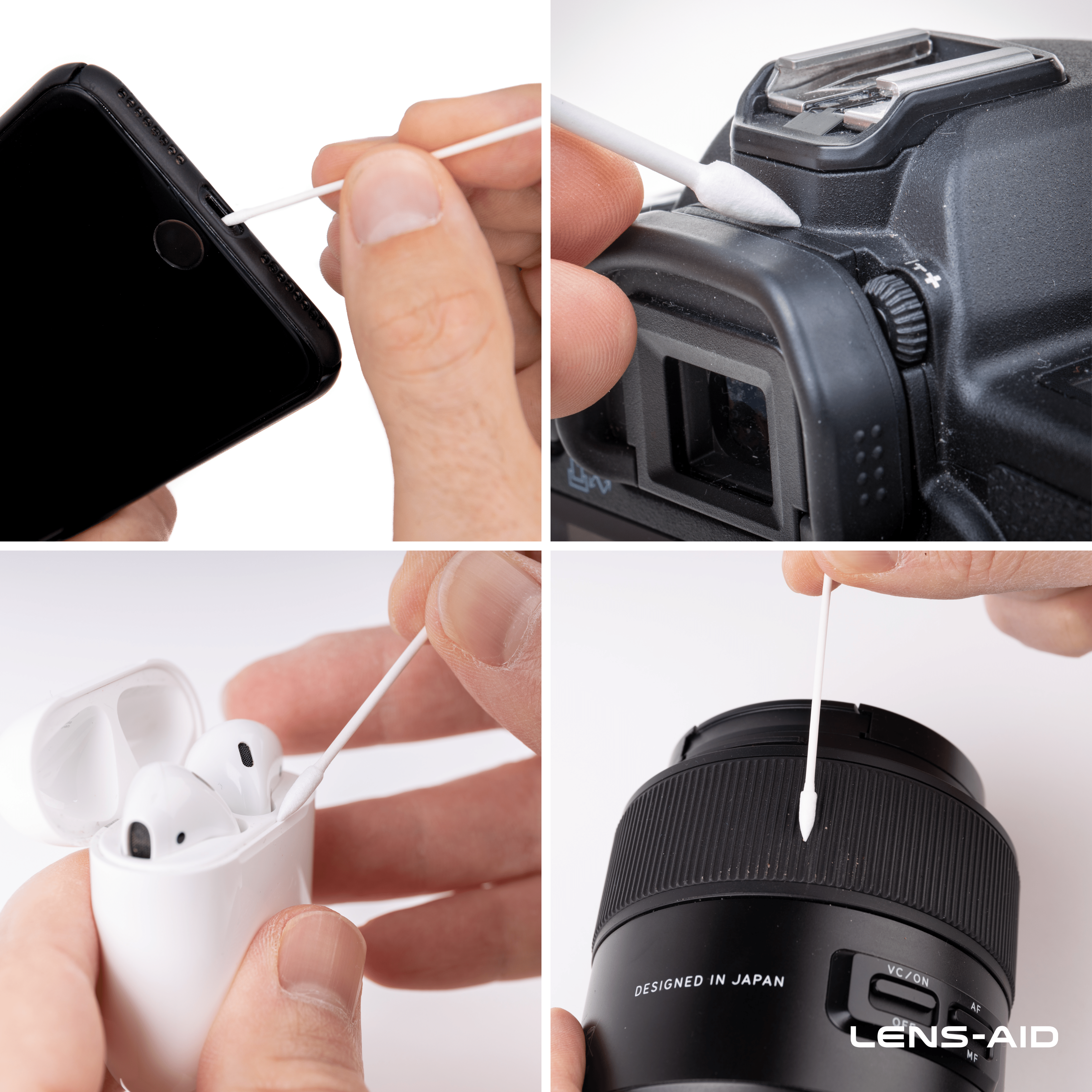 Maus LENS-AID Objektiv Reinigungsstäbchen Kamerareinigung, für passend / Drohnen Tastatur / Tastaturreinigung mit Foto / | Kamera Weiß, Spitze, PC Laptop / / /
