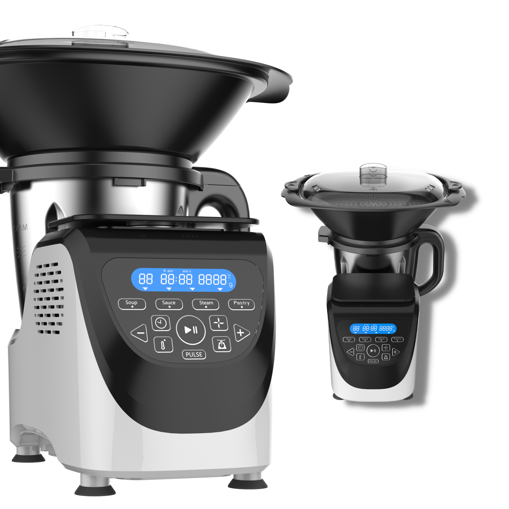 BEST Kitchen 3 ® Watt) l, Kochfunktion 1200 Robot Küchenmaschine mit (Rührschüsselkapazität: DIRECT Chef-O-Matic weiß