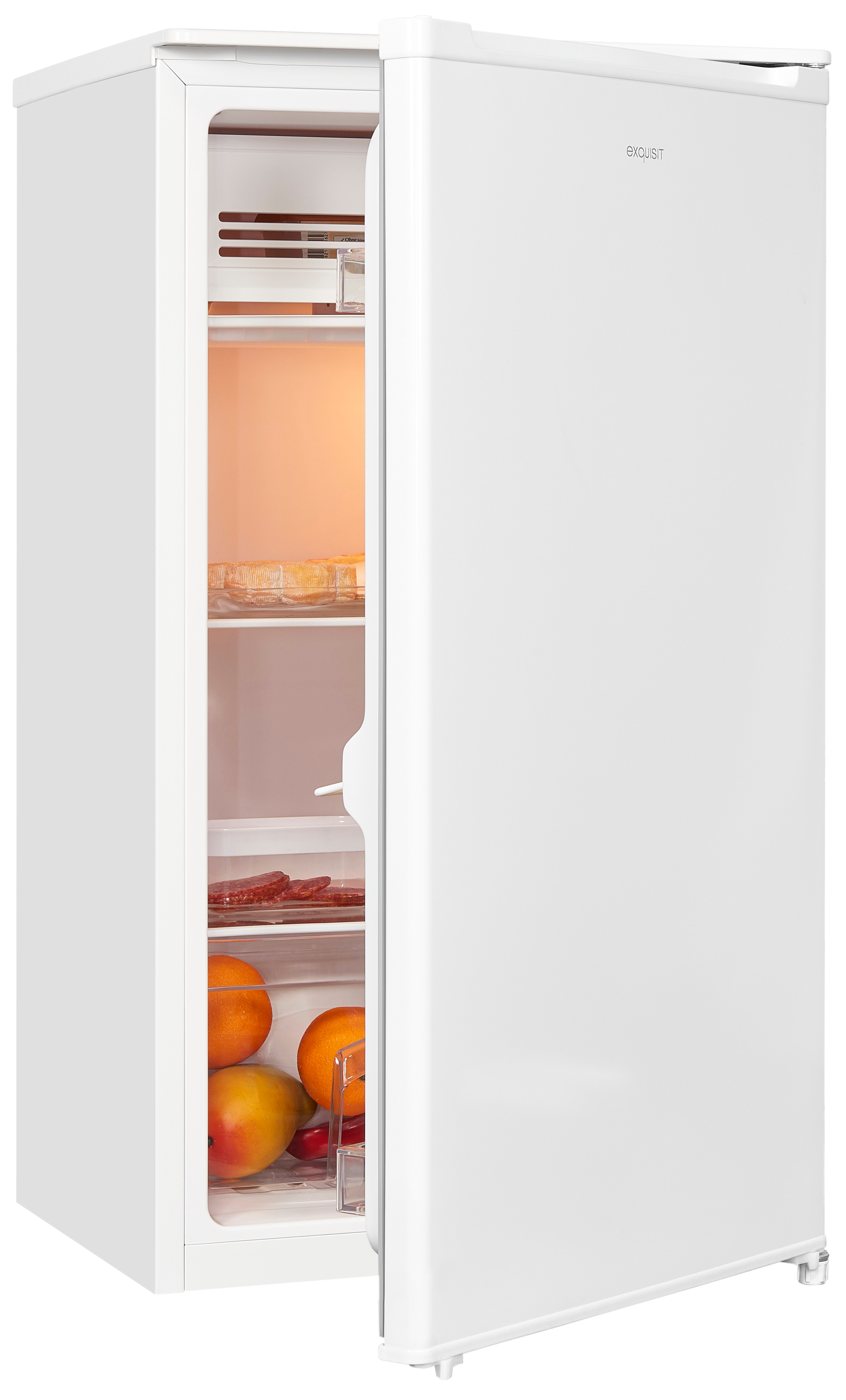 mm KS116-0-041E 850 weiss EXQUISIT Kühlschrank (E, Weiß) hoch,