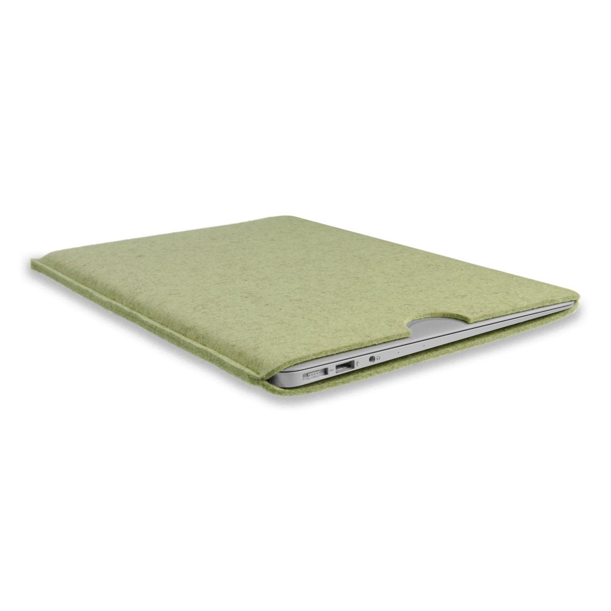 COVERKINGZ Laptop grün Schurwolle), Filz für Tasche Notebook Apple Sleeve (100
