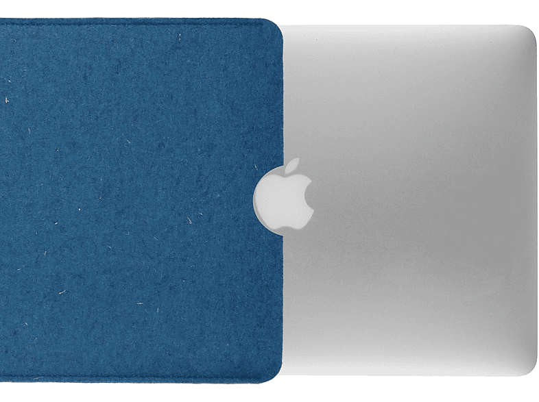 COVERKINGZ Laptop Tasche Notebook Sleeve für Apple Filz (100% Schurwolle), Denim