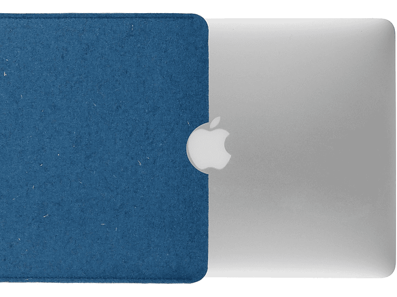 MacBook / Tasche Filz 15 COVERKINGZ Air Schurwolle), für Zoll Apple Blau Sleeve Zoll Laptop 15 (100% Pro