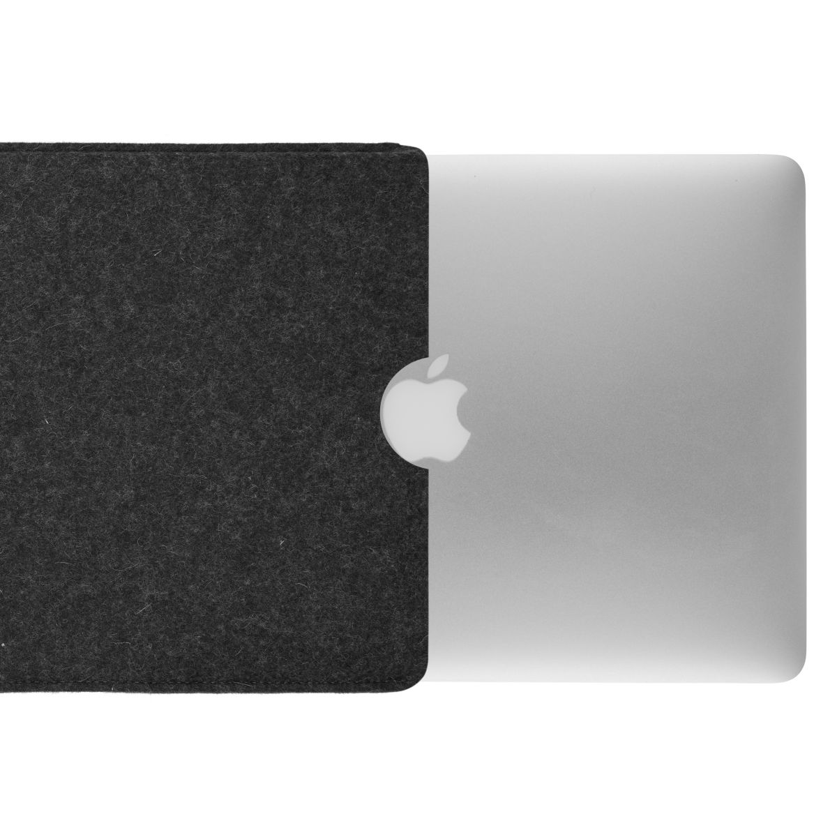 COVERKINGZ Laptop Anthrazit Apple (100% Notebook Sleeve Filz Tasche für Schurwolle)