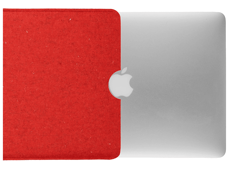 Laptop Laptop COVERKINGZ (100% Bag Tasche für Schurwolle), Apple Sleeve Rot Filz