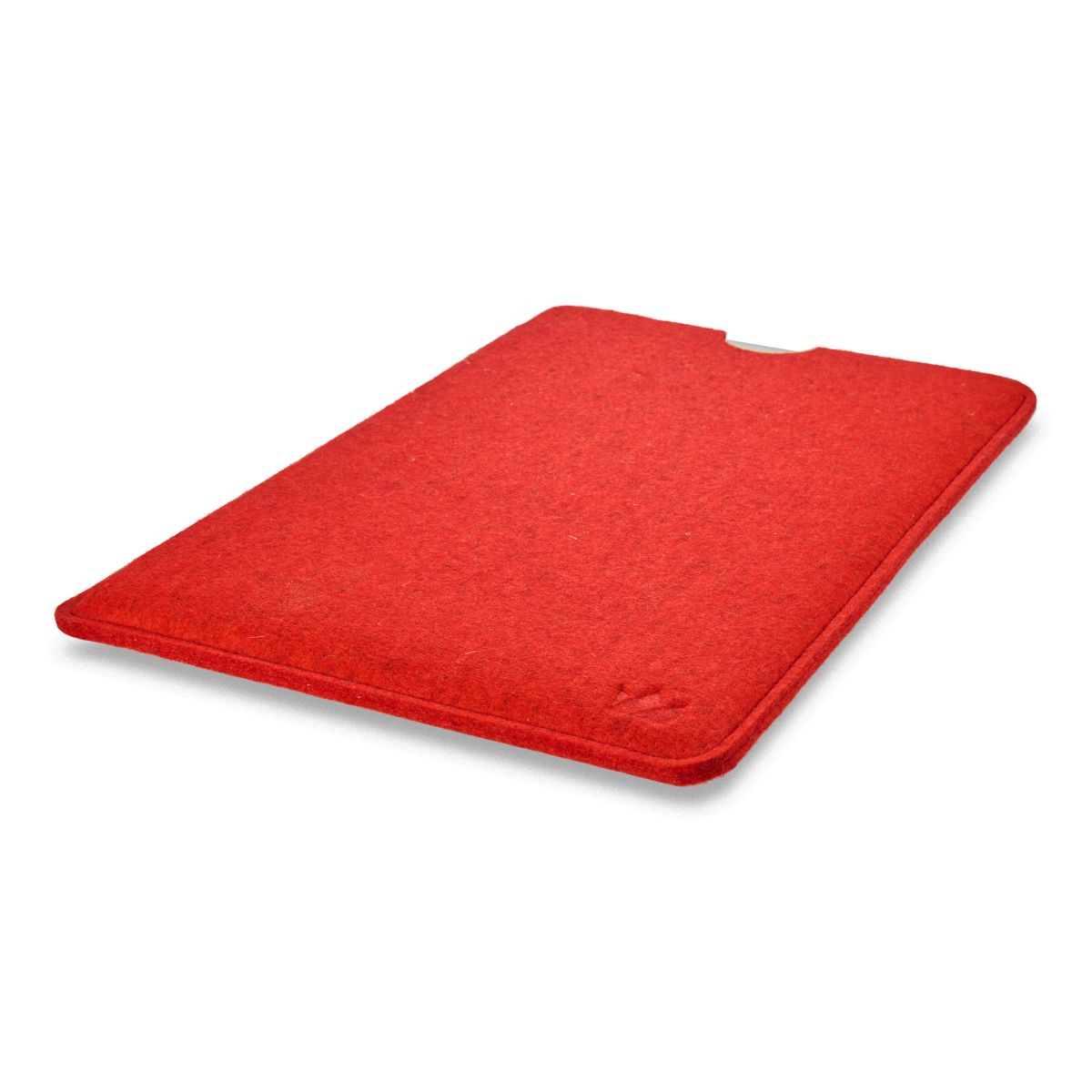 COVERKINGZ Laptop Tasche Laptop Apple für Sleeve (100% Schurwolle), Rot Filz Bag