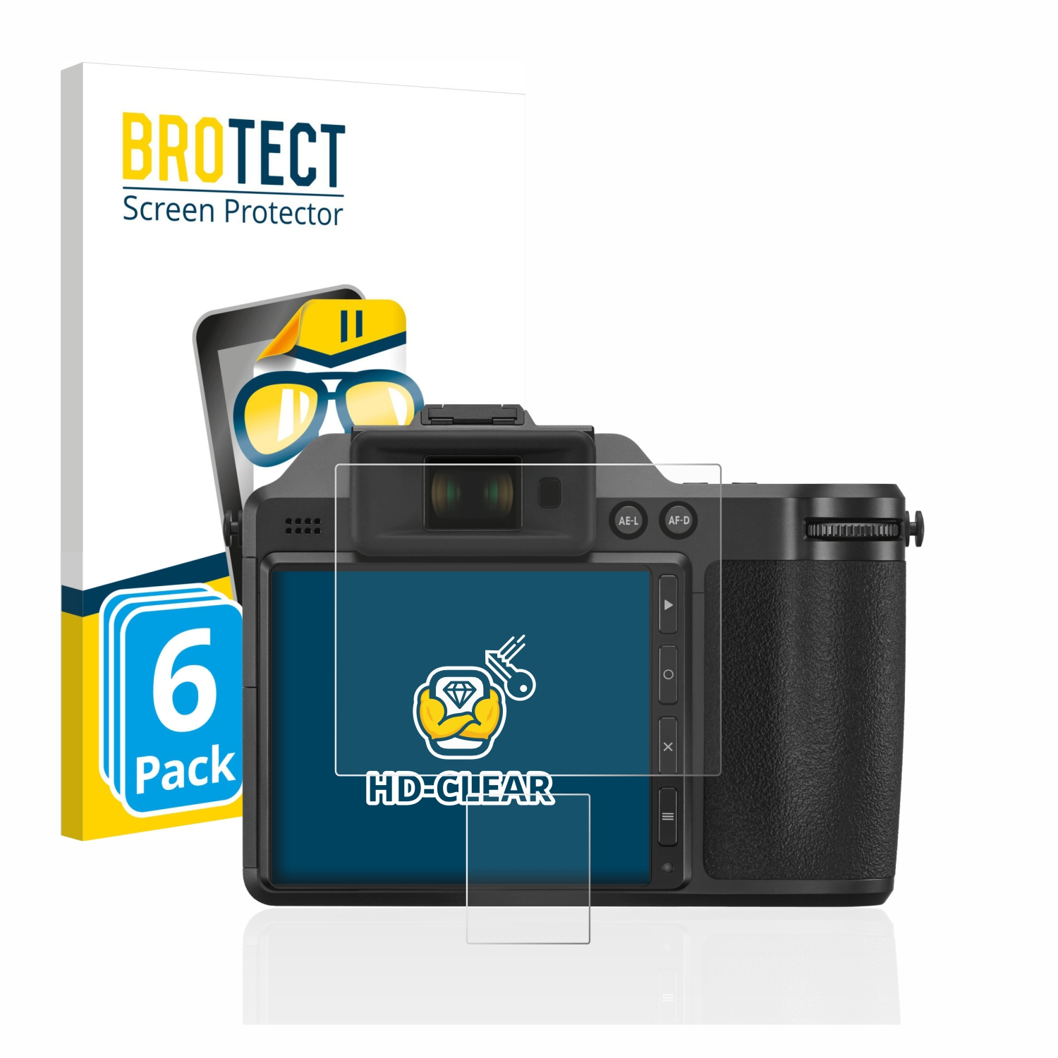 BROTECT 6x X-H2) klare Fujifilm Schutzfolie(für
