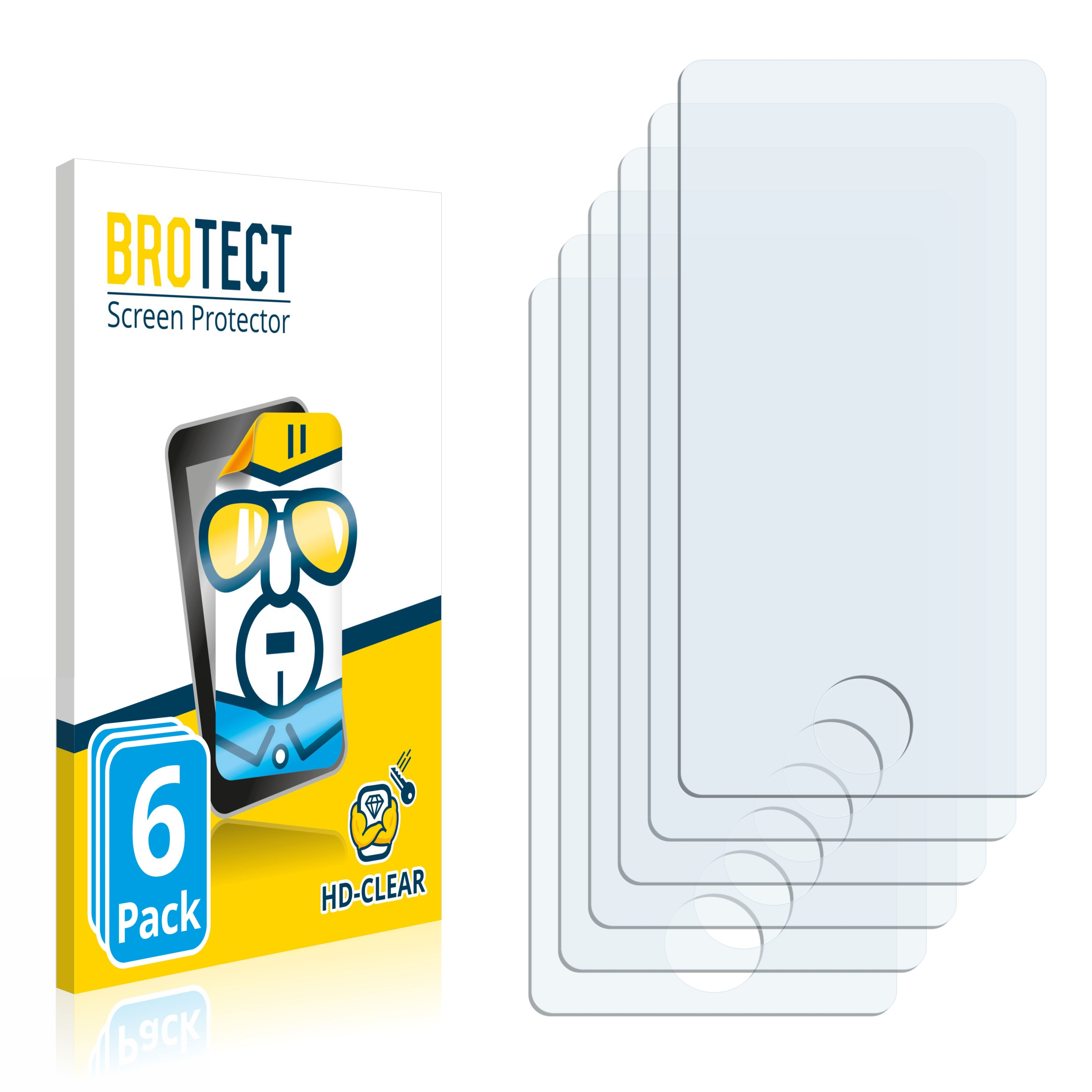 BROTECT 6x klare Schutzfolie(für nano Apple 2012 (7. iPod Gen.))