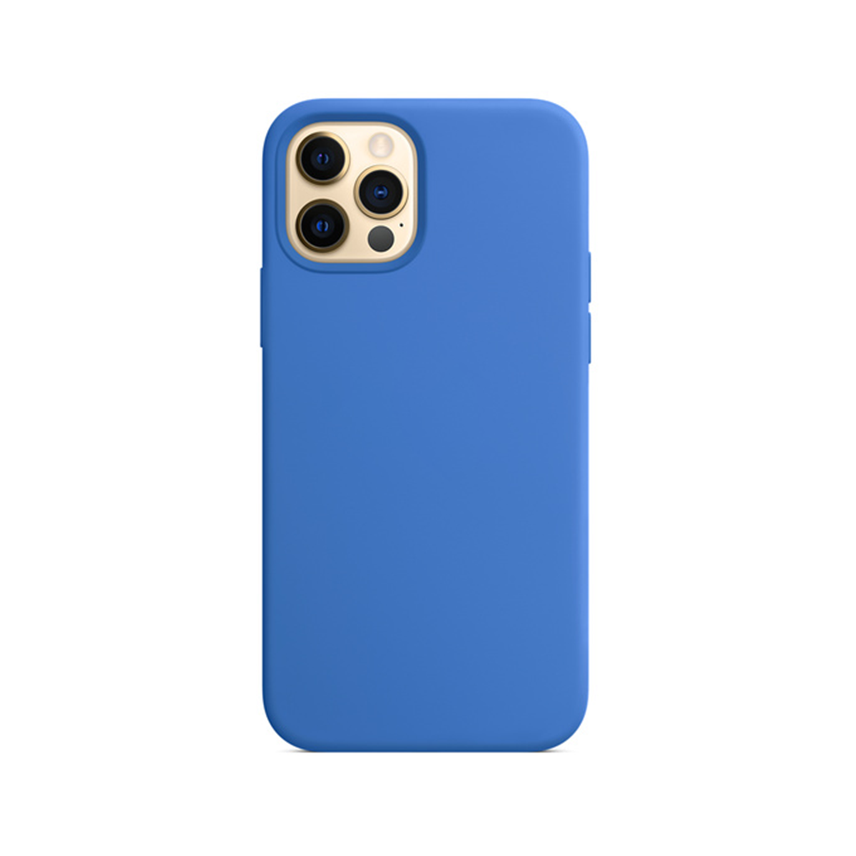 SILVER DEER Silikon Hülle Pro, 12, iPhone Case, Blau Backcover, 12 iPhone Apple