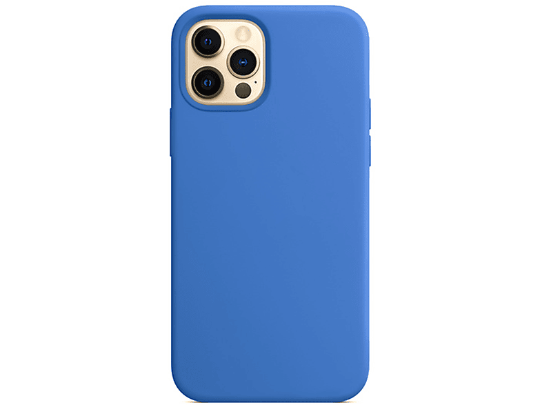 Hülle Blau Apple, iPhone Silikon 13 Backcover, DEER Case, Pro, SILVER