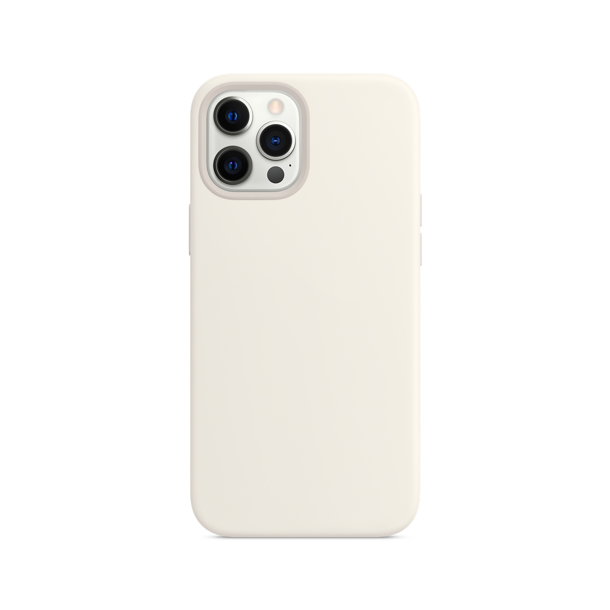 DEER SILVER Backcover, Apple, Pro, Case, Silikon iPhone 13 Hülle Weiß