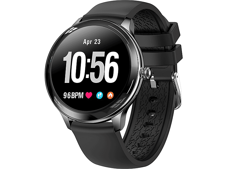 DECOME Silikon, Smartwatch Silikon Uhren-V23 Schwarz