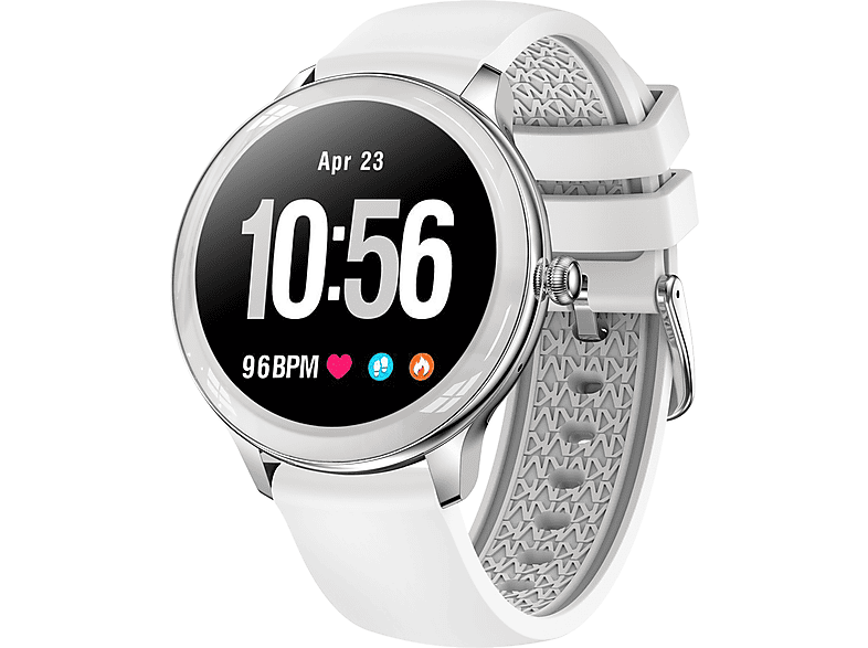 DECOME Uhren-V23 Silikon, Smartwatch Silikon silber