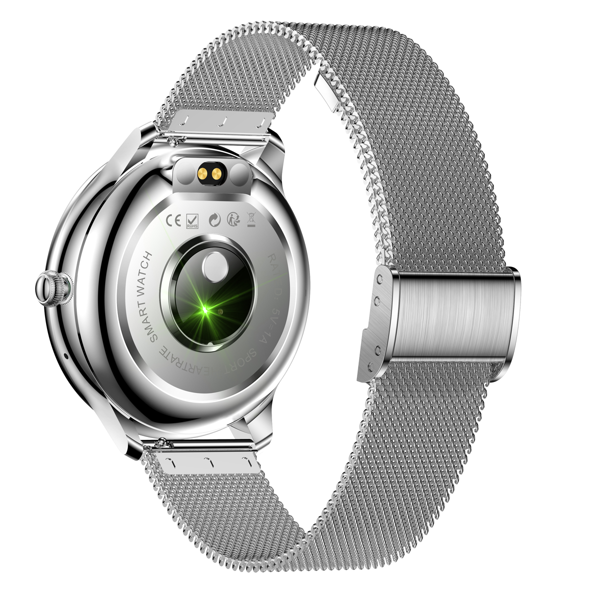 DECOME Uhren-V23 Smartwatch Stahl Stahl, silber