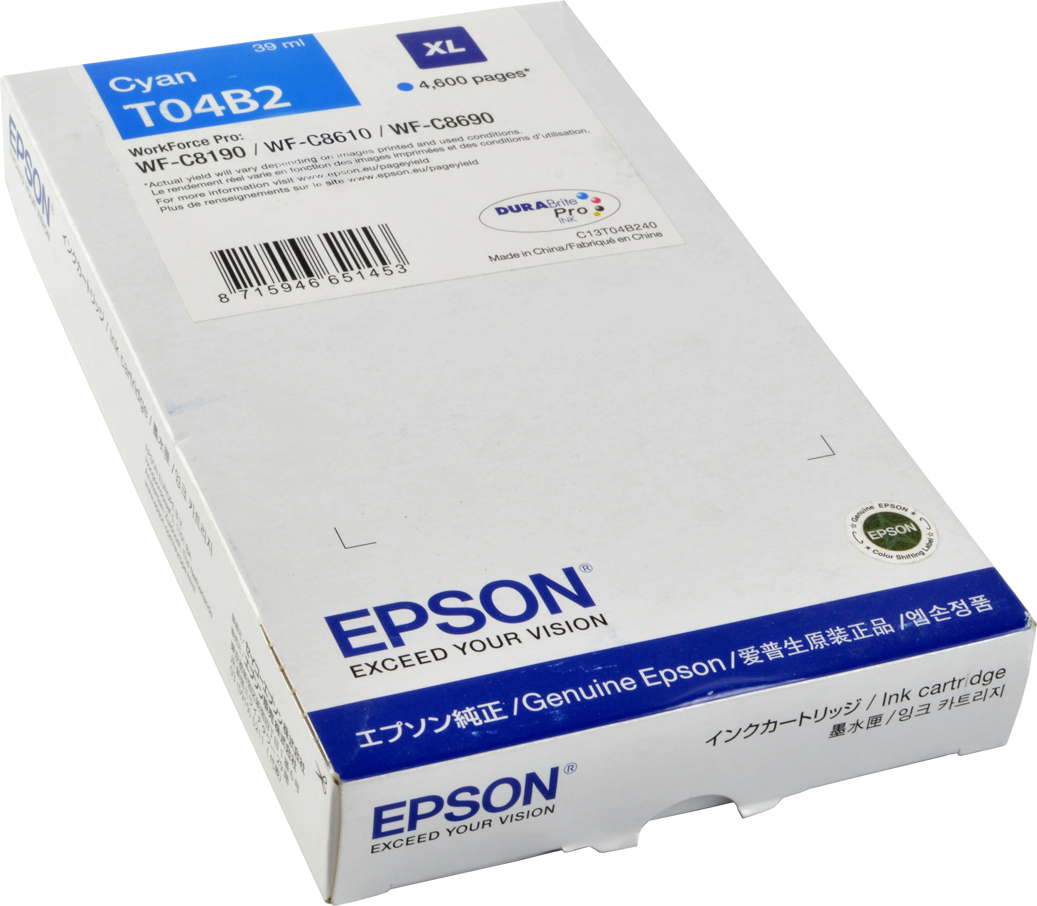 Tinte EPSON T04B2 cyan (C13T04B240)