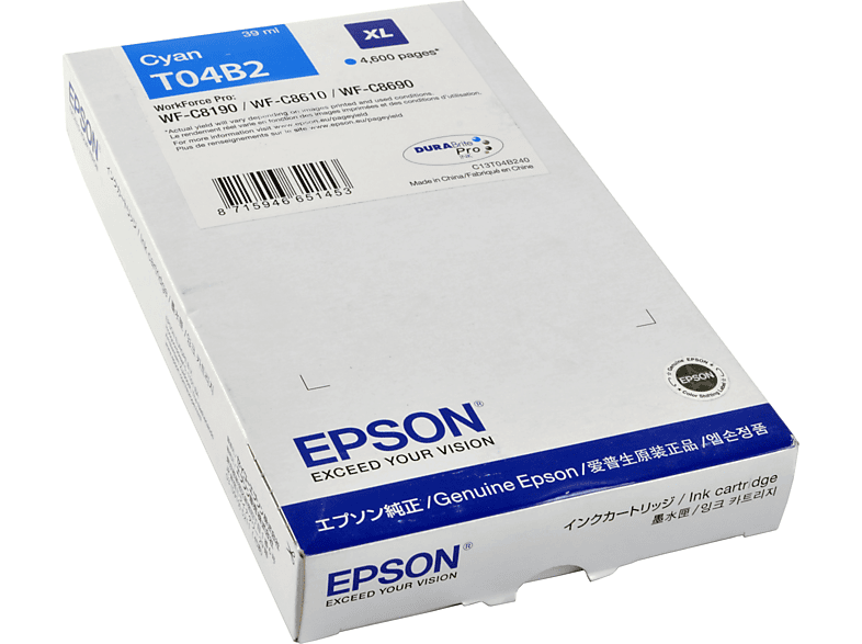 Tinte EPSON T04B2 cyan (C13T04B240)