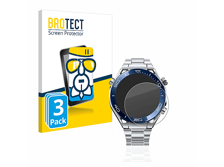 BROTECT 3x Airglass mm)) Schutzfolie(für Ultimate klare Huawei (48,5 Watch