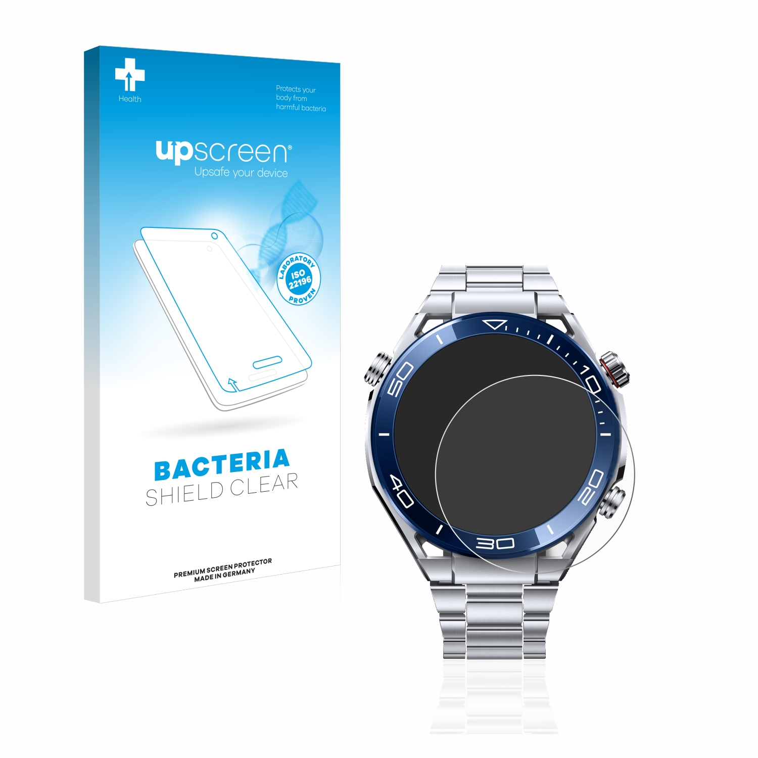 UPSCREEN antibakteriell Watch mm)) Schutzfolie(für (48,5 klare Ultimate Huawei