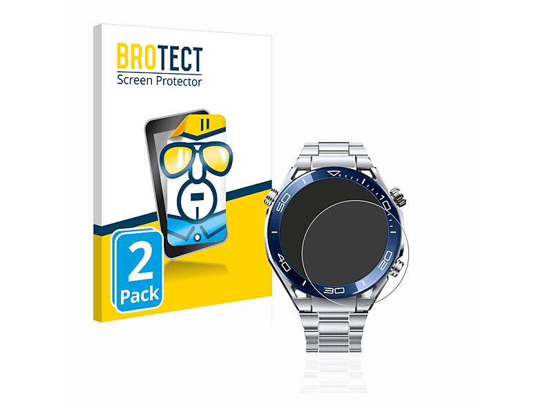 BROTECT 2x klare Schutzfolie(für Huawei Ultimate (48,5 mm)) Watch