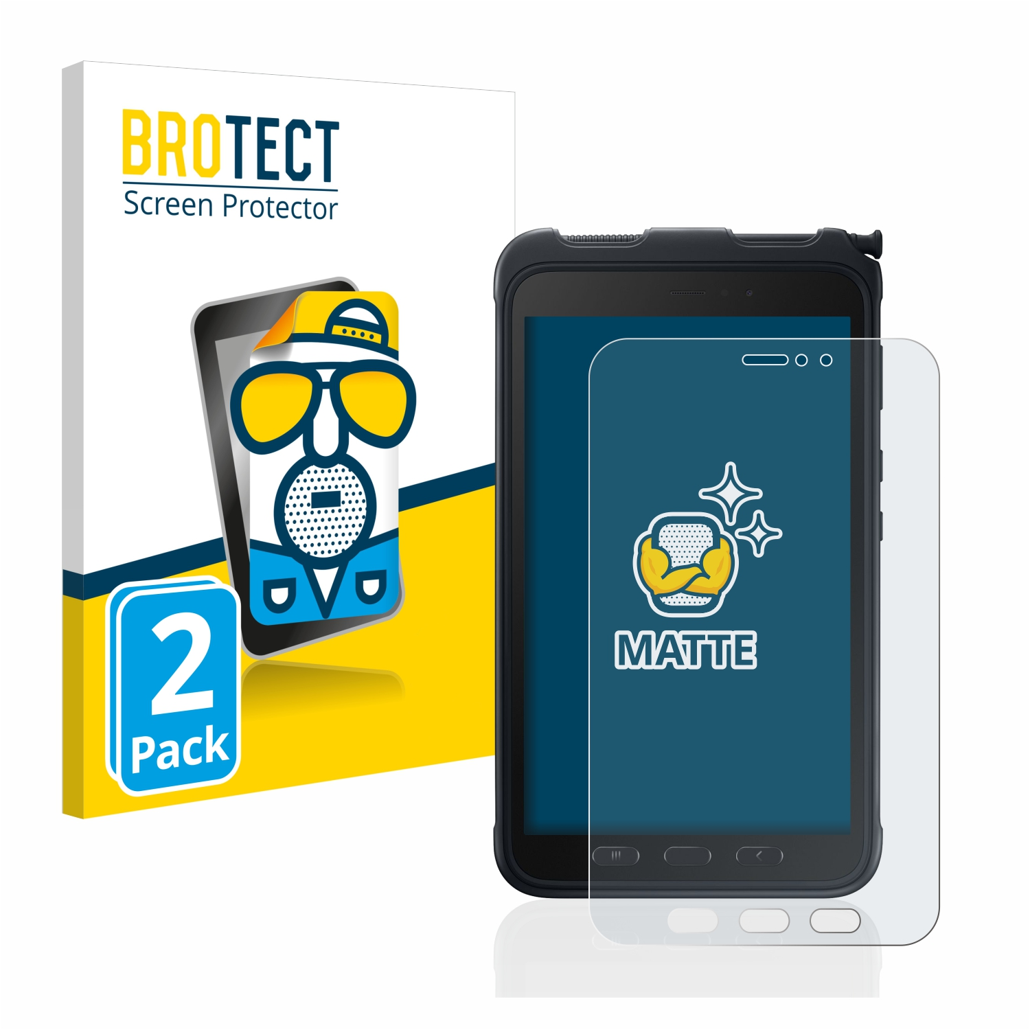 2x Galaxy Samsung Schutzfolie(für BROTECT Tab matte Active 3)
