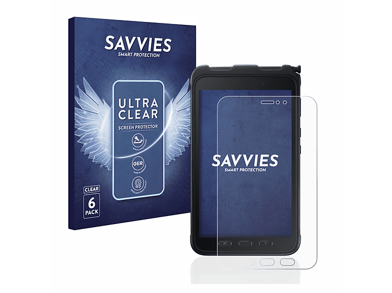 3) Samsung klare Schutzfolie(für Tab SAVVIES Galaxy Active 6x