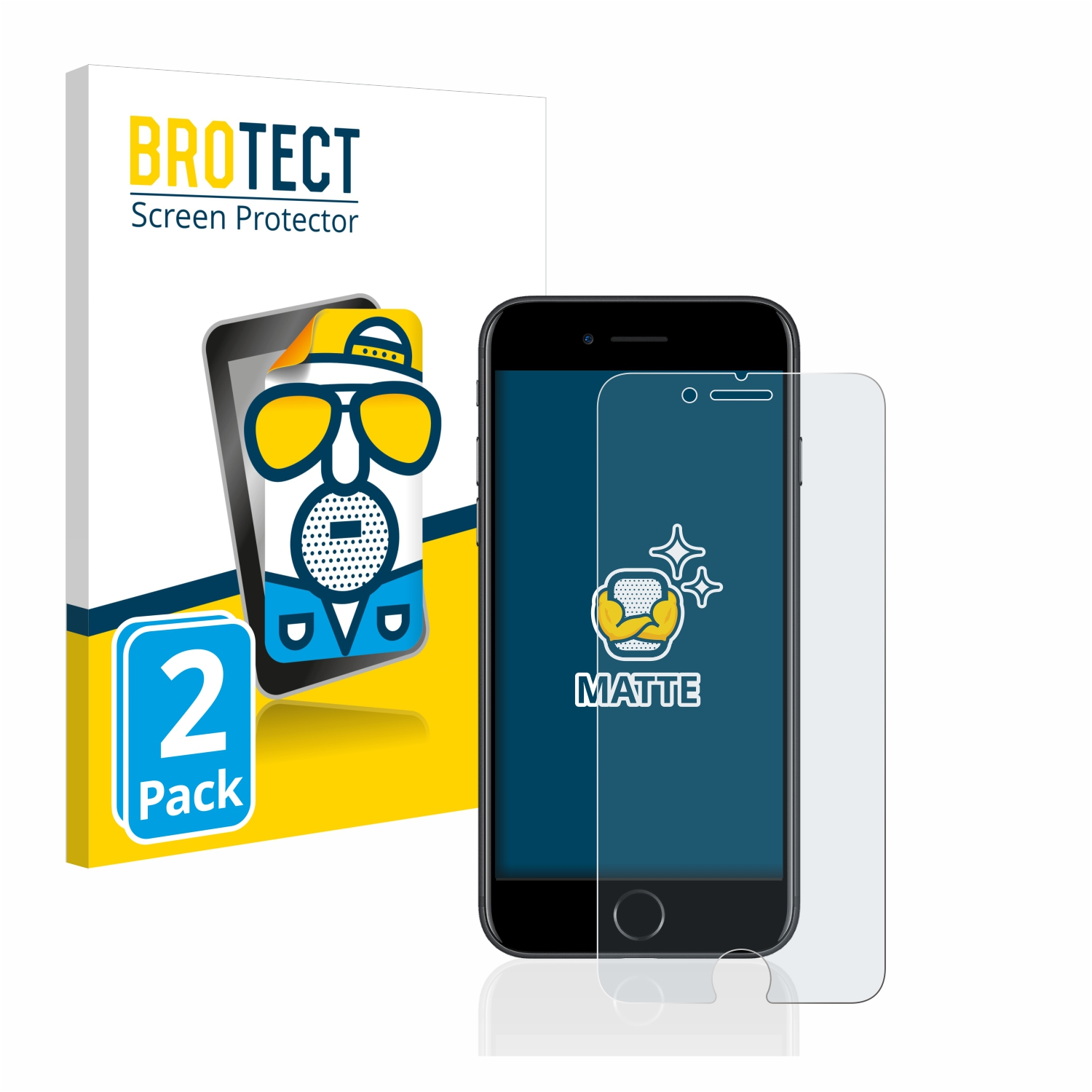 BROTECT Schutzfolie(für matte 2x iPhone Apple 7)