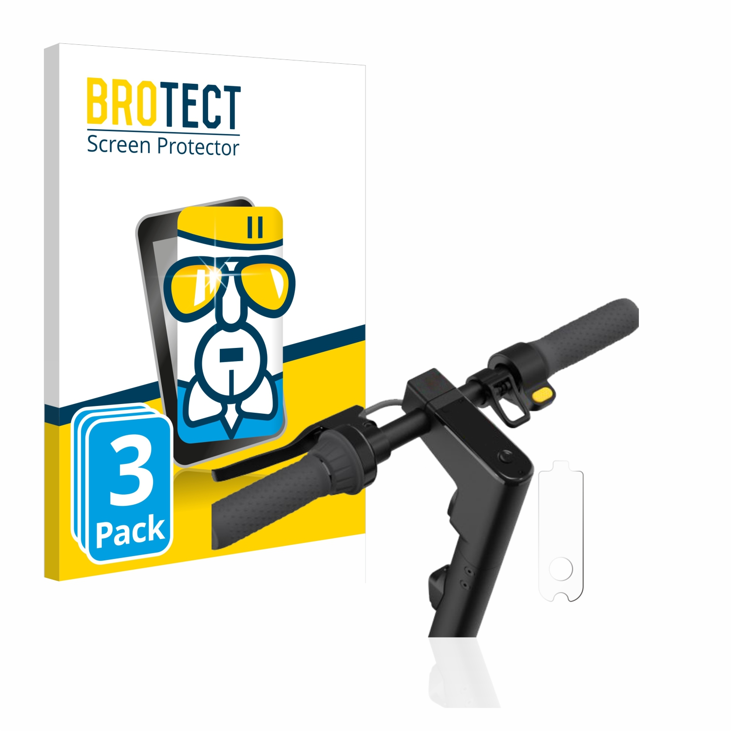 II) 3x Schutzfolie(für klare Ninebot Airglass MAX G30D KickScooter Segway BROTECT