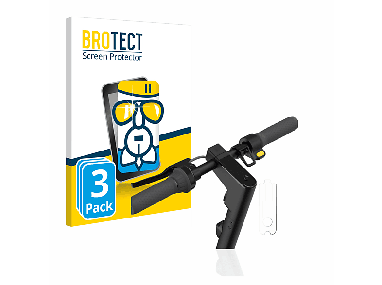 BROTECT 3x Airglass klare Schutzfolie(für Segway Ninebot KickScooter MAX G30D II)