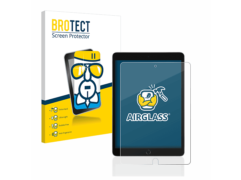 BROTECT Airglass klare Schutzfolie(für Apple iPad 10.2″ WiFi 2021 (9. Gen.))