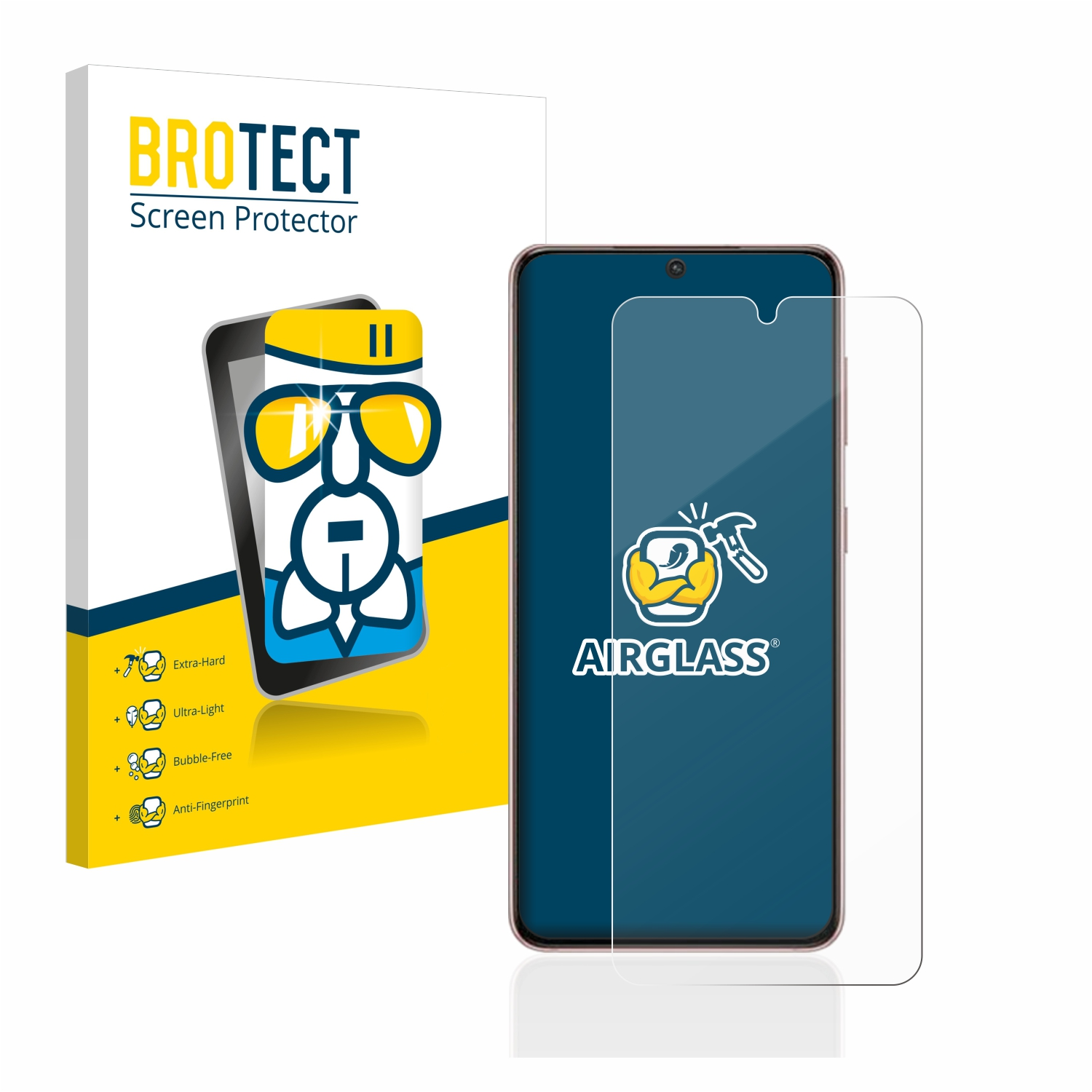 BROTECT Airglass klare Samsung Schutzfolie(für S21) Galaxy