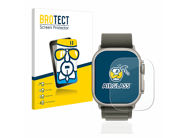Airglass Watch klare (49 mm)) BROTECT Ultra Apple Schutzfolie(für