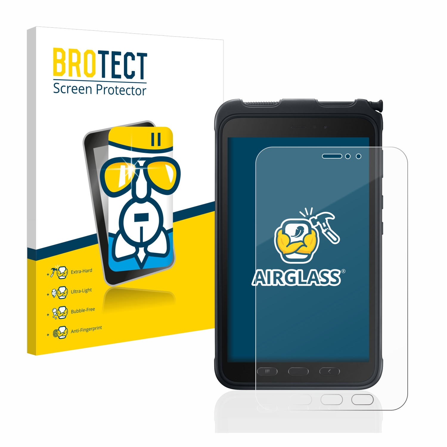 Tab Galaxy Active 3) Schutzfolie(für klare Airglass Samsung BROTECT