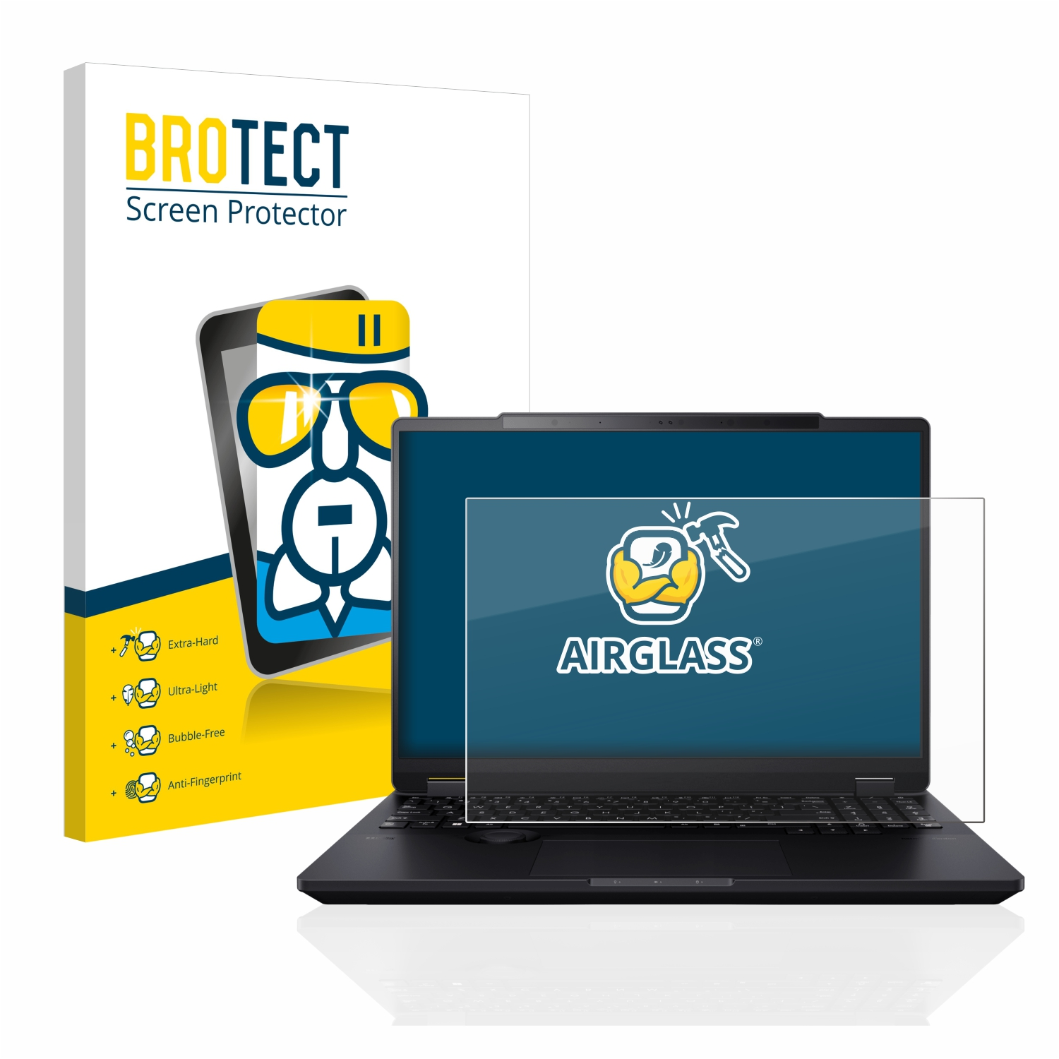 BROTECT Airglass klare Schutzfolie(für OLED) ASUS StudioBook ProArt 16 3D