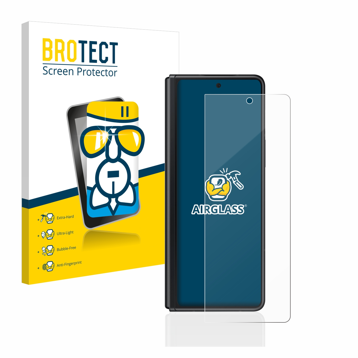 Galaxy Z klare BROTECT Airglass Fold Schutzfolie(für 3 Samsung 5G)