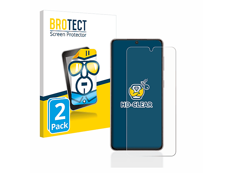 BROTECT 2x klare Samsung Schutzfolie(für S21) Galaxy