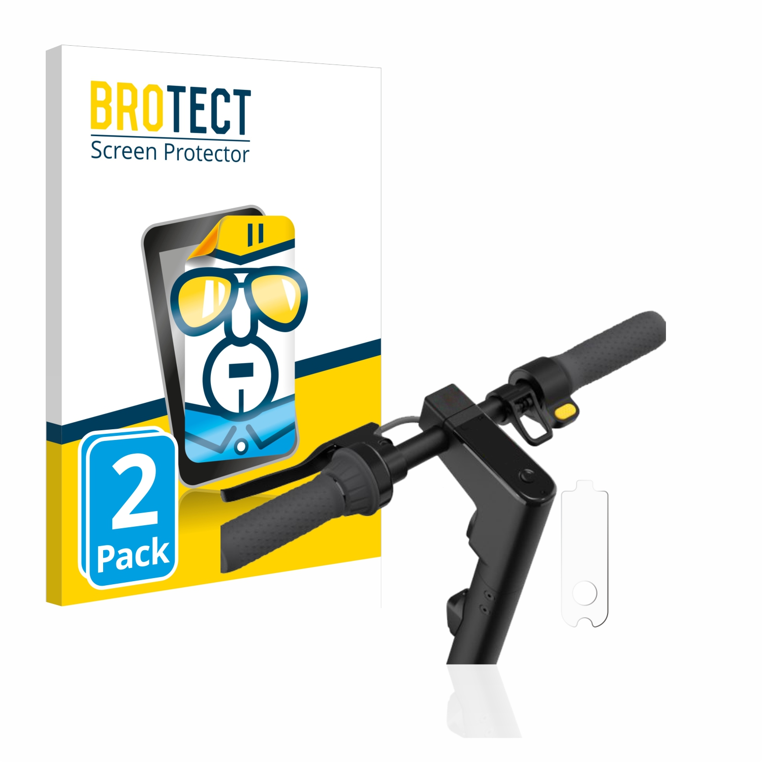 BROTECT 2x klare Schutzfolie(für Segway II) MAX KickScooter Ninebot G30D