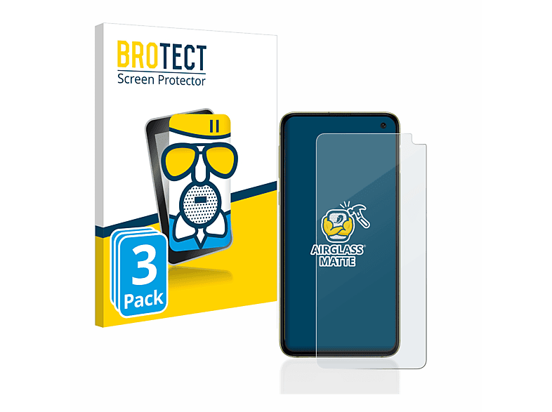 BROTECT 3x Airglass matte Schutzfolie(für Samsung Galaxy S10e)