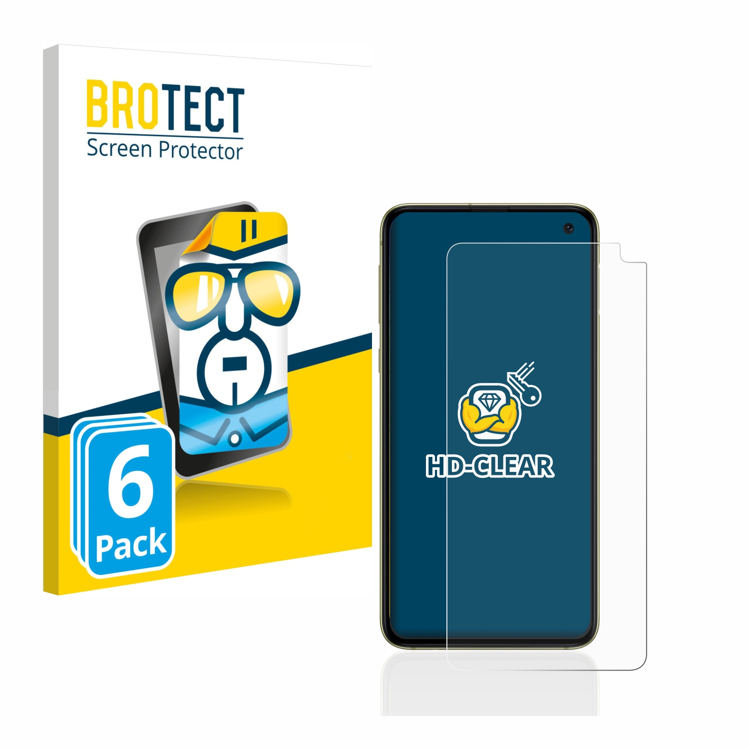 BROTECT 6x klare Schutzfolie(für S10e) Samsung Galaxy