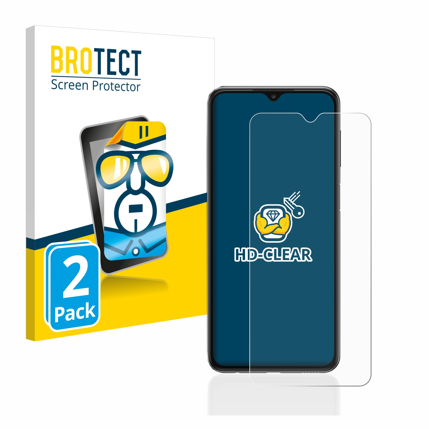 BROTECT 2x klare Schutzfolie(für Samsung 5G) A23 Galaxy