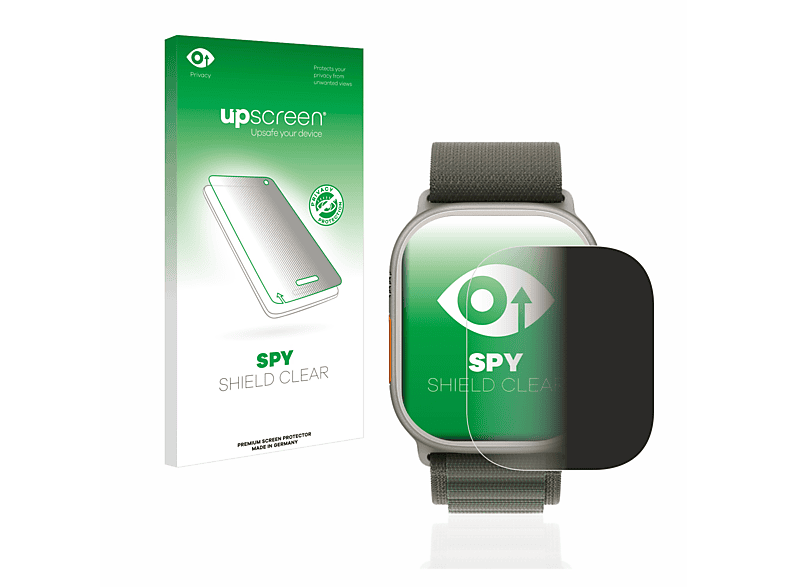 UPSCREEN Anti-Spy Sichtschutzfolie Schutzfolie (für Apple Watch Ultra (49 mm))