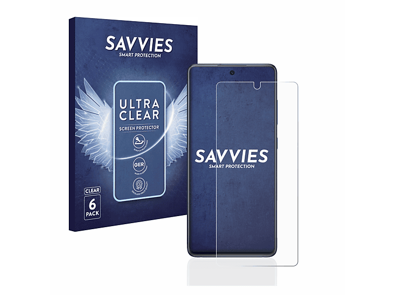 SAVVIES 6x klare Samsung 5G) Schutzfolie(für FE Galaxy S20